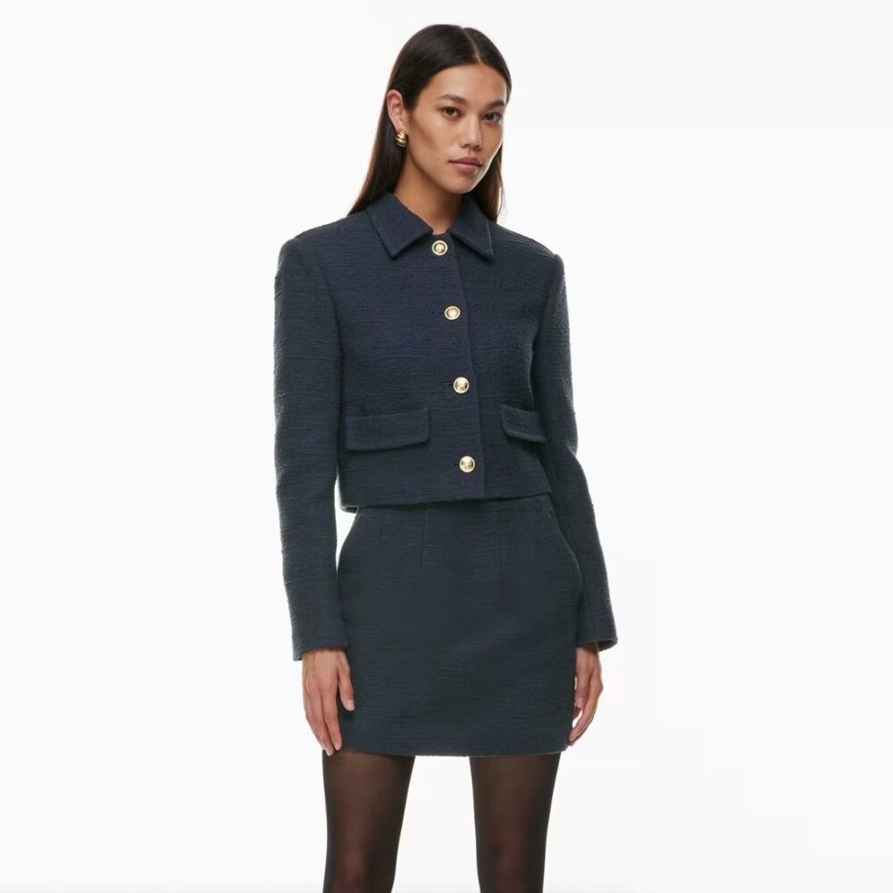 Aritzia, Wilfred, Kinsley Mini Skit, Black, Size 4, Barely Worn